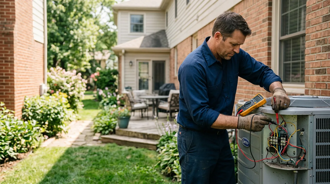 HVAC technician working near Comstock, MN